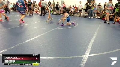 140 lbs Round 3 (8 Team) - Tanner Kane, U2 Upstate Uprising Blue vs RJ Garden, Orchard South