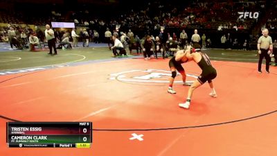 132 Class 3 lbs Semifinal - Tristen Essig, Hannibal vs Cameron Clark, Ft. Zumwalt South