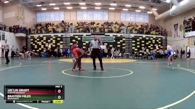 138 lbs Champ. Round 1 - Jay`Lin Grady, CANTON MCKINLEY vs Brayden Miles, BRUNSWICK