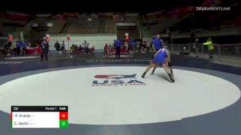 132 lbs Quarterfinal - Rhain Aranjo, California vs Charlotte Devlin, Spring Hills Wrestling