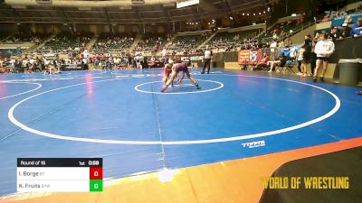 125 lbs Round Of 16 - Israel Borge, BullTrained vs Kale Fruits, Bristow Youth Wrestling