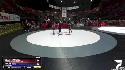 59 lbs Quarterfinal - Elijah Sanchez, Team Selma Wrestling Club vs Rocky Ruiz, California