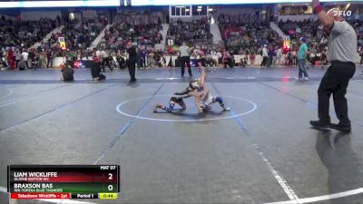 46 lbs Cons. Semi - Braxson Bas, WR-Topeka Blue Thunder vs Liam Wickliffe, Olathe Raptor WC