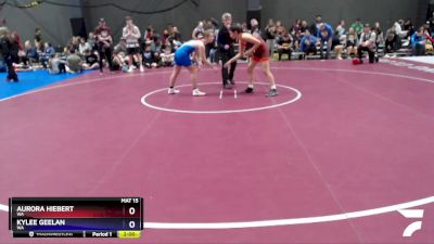 127 lbs Quarterfinal - Aurora Hiebert, WA vs Kylee Geelan, WA