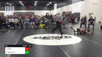55 lbs Quarterfinals (8 Team) - Jakeb Wikel, Junior Terps Xtreme (MY) vs Calvin Babcock, Illinois Menace