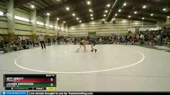 92 lbs Quarters & Wb (16 Team) - Jett Abbott, Utah Black vs Louden Kindsfater, Bear Cave