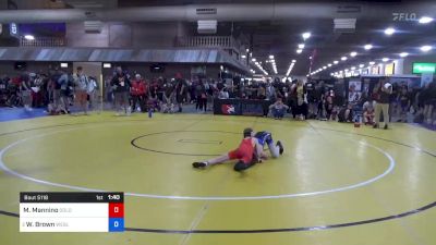 41 kg Cons 8 #2 - Max Mannino, Gold Rush Wrestling vs Witt Brown, Wesley Club Wrestling