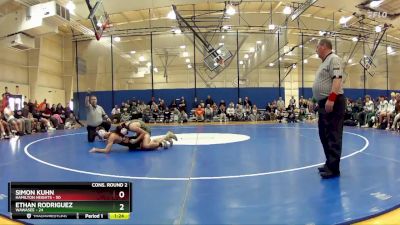 150 lbs Semis & Wb (16 Team) - Ethan Rodriguez, Wawasee vs Simon Kuhn, Hamilton Heights