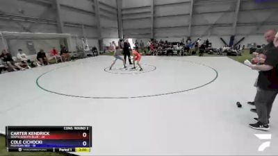 106 lbs 2nd Wrestleback (16 Team) - Carter Kendrick, South Dakota Blue vs Cole Cichocki, Michigan Red