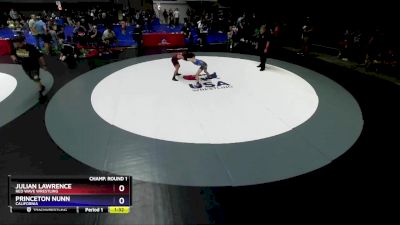 70 lbs Quarterfinal - Julian Lawrence, Red Wave Wrestling vs Princeton Nunn, California