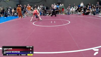 124 lbs Cons. Round 5 - Lilly Love, OR vs Kadence Neumeyer, WA