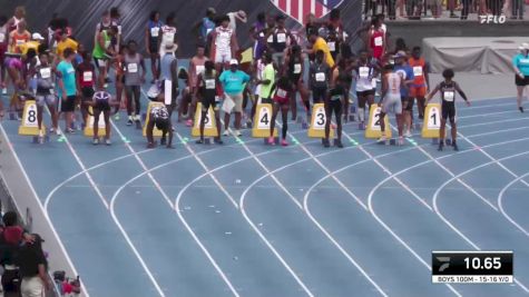 Youth Boys' 100m Championship, Semi-Finals 2 - Age 15-16