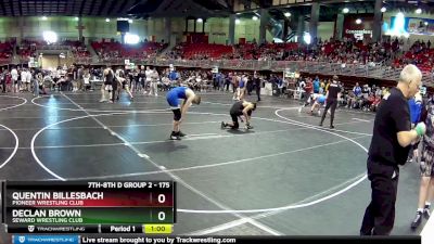 175 lbs Cons. Round 2 - Declan Brown, Seward Wrestling Club vs Quentin Billesbach, Pioneer Wrestling Club