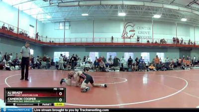 106 lbs Champ. Round 1 - Cameron Cooper, Columbus East Wrestling Club vs Aj Brady, North Posey Wrestling Club