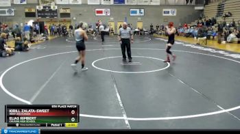 152 lbs 5th Place Match - ELIAS RIMBERT, Chugiak High School vs Kirill Zalata-Sweet, West Anchorage