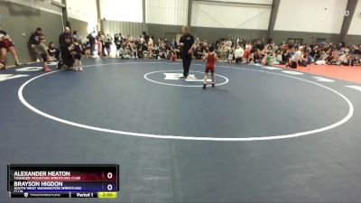 49 lbs Round 2 - Alexander Heaton, Thunder Mountain Wrestling Club vs Brayson Higdon, South West Washington Wrestling Club