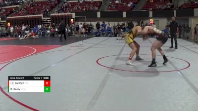 200 lbs Cons. Round 1 - Charlie BullCalf, Browning Indians Wrestling vs Garret Galey, Windy City Wrestlers