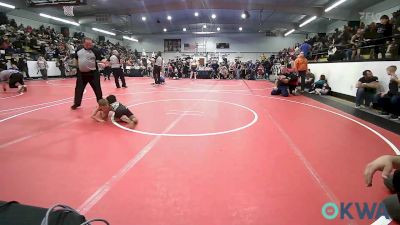 46 lbs Consi Of 16 #2 - AJ Carwile, Pin-King All Stars vs Hudson Haynes, Sperry Wrestling Club