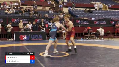 77 lbs Cons. Round 4 - Aaron Dobbs, NMU-National Training Center vs Bobby Treshock, NMU-National Training Center