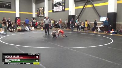 52 lbs Quarterfinal - Natalie Miller, Grand View Wrestling Club vs Cosette McNiel, Nebraska