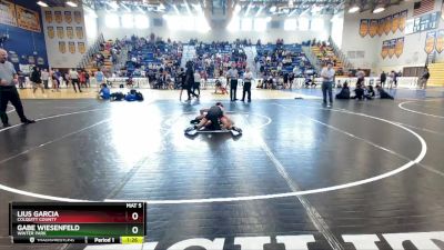 106 Blue Round 2 - Gabe Wiesenfeld, Winter Park vs Lius Garcia, Colquitt County