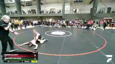 138 lbs Champ. Round 1 - Mason Elliott, WA vs Brenden Holstad, WA