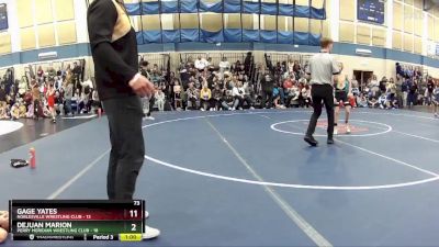 73 lbs Round 2 (4 Team) - Gage Yates, Noblesville Wrestling Club vs DeJuan Marion, Perry Meridian Wrestling Club