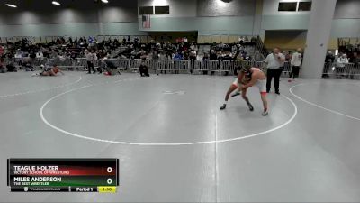 132 lbs Quarterfinal - Miles Anderson, The Best Wrestler vs Teague Holzer, Victory School Of Wrestling