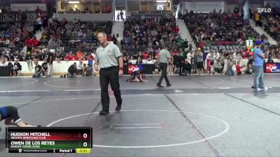 43 lbs Semifinal - Owen De Los Reyes, Kansas Young Guns vs Hudson Mitchell, Wichita Wrestling Club