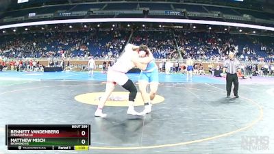 D3-285 lbs Semifinal - Bennett VandenBerg, Constantine HS vs Matthew Misch, Richmond HS