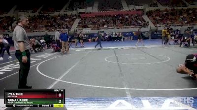 185 lbs Quarterfinal - Taina Uasike, Mountain View Hs (Mesa) vs Lyla Tree, Red Mesa