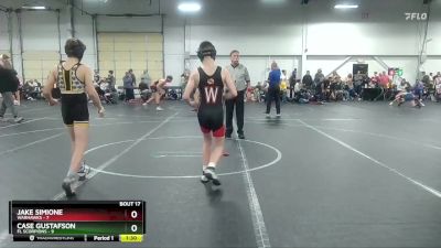 92 lbs Round 5 (8 Team) - Case Gustafson, FL Scorpions vs Jake Simione, Warhawks