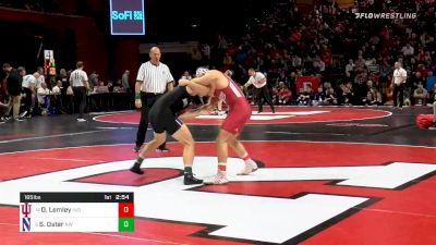 165 lbs Quarterfinal - Diego Lemley, Indiana vs Shayne Oster, Northwestern