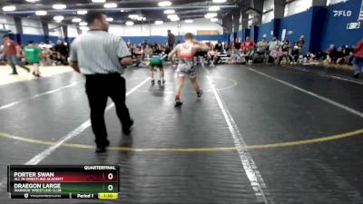 102 lbs Quarterfinal - Draegon Large, Warrior Wrestling Club vs Porter Swan, All In Wrestling Academy