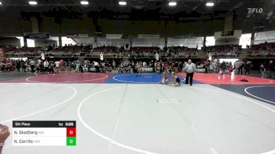 113 lbs 5th Place - Niklas Skadberg, Individual vs Nikolas Carrillo, Triple C