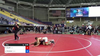 61 kg Semifinal - Tyler Graff, Titan Mercury Wrestling Club (TMWC) vs Josh Kramer, Sunkist Kids Wrestling Club