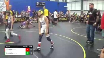 70 lbs Round 4 (6 Team) - Cayden Scharf, No Escape Wrestling Academy vs Kaden Joustra, Untouchables White