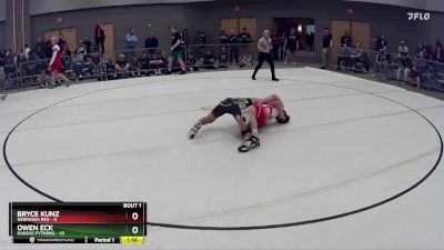 160 lbs Round 1 (8 Team) - Owen Eck, Kansas Pythons vs Bryce Kunz, Nebraska Red