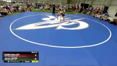 132 lbs Semis & 3rd Wb (16 Team) - Kaden Wallace, Oklahoma Red FS vs Devin Carter, Minnesota Red