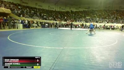 5A-285 lbs Champ. Round 1 - Shay Spencer, Elgin Public Schools vs Xander Konell, Sapulpa