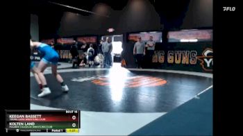 87-92 lbs Round 3 - Kolten Land, Maurer Coughlin Wrestling Club vs Keegan Bassett, Young Guns Wrestling Club