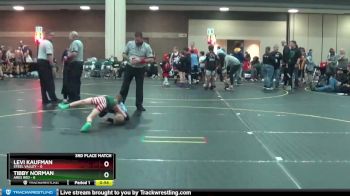 53 lbs Placement (4 Team) - TIbby Norman, Ares Red vs Levi Kaufman, Steel Valley