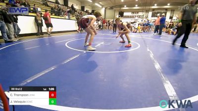 126 lbs Rr Rnd 2 - Champ Thompson, Jenks Trojan Wrestling Club vs Joseph Veloquio, Dark Cloud Wrestling Club