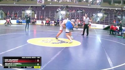 285 lbs Cons. Round 2 - Seamus Carroll, Horseheads Sr HS vs Ian Valimont, Bellefonte Area Hs