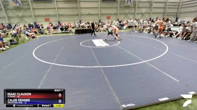 170 lbs Round 2 (8 Team) - Isaac Clauson, Illinois vs Caleb Dennee, Wisconsin Red