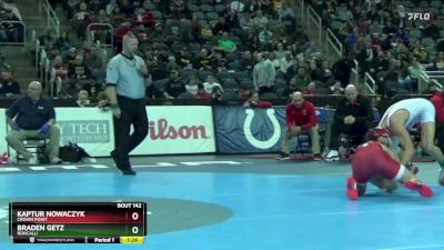 150 lbs Quarterfinal - Braden Getz, Roncalli vs Kaptur Nowaczyk, Crown Point