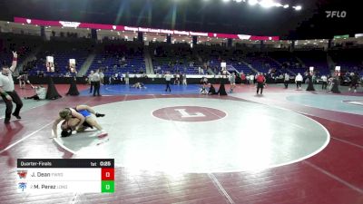 150 lbs Quarterfinal - James Dean, Fairfield Warde vs Manny Perez, Londonderry