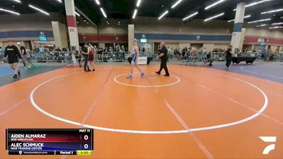 160 lbs Champ. Round 2 - Aiden Almaraz, Rise Wrestling vs Alec Schmuck, WAR Training Center