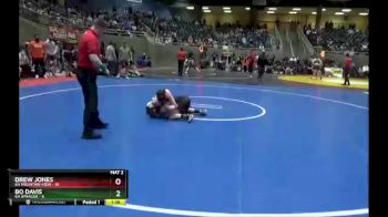 132 lbs Semis & 1st Wrestleback (8 Team) - Drew Jones, 6A Mountain View vs Bo Davis, 6A Sprague