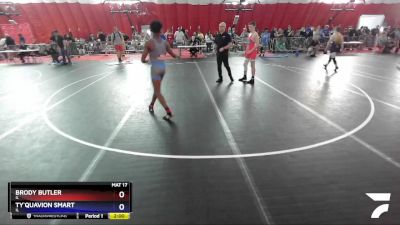 145 lbs Cons. Round 3 - Brody Butler, IL vs Ty`Quavion Smart, IL